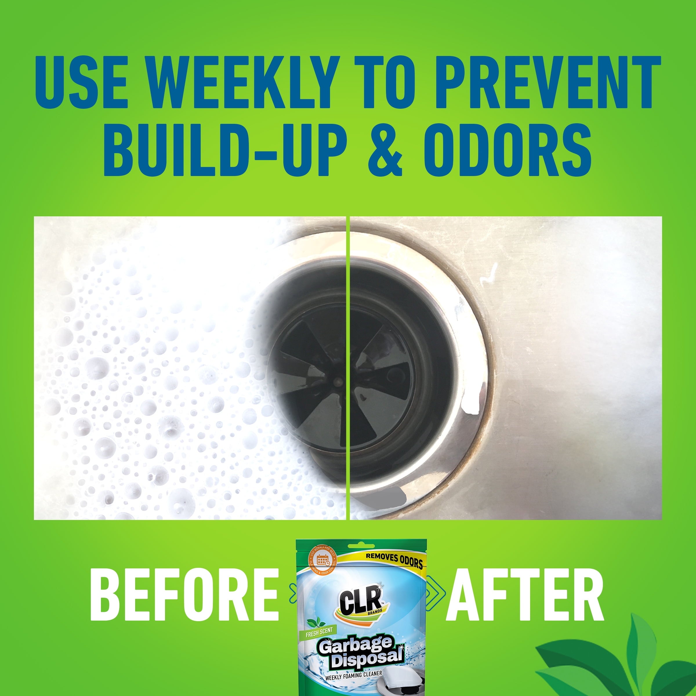 Fresh and Clean Garbage Disposal Cleaner Pods, 5 Ct, Fresh Scent