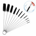 10pcs Cleaner Brush Kit, 8.2inch Long Cleaners, Nylon Pipe Tube Cleaning Brush, Brush Variety Pack, Tube Brushes Pipe...