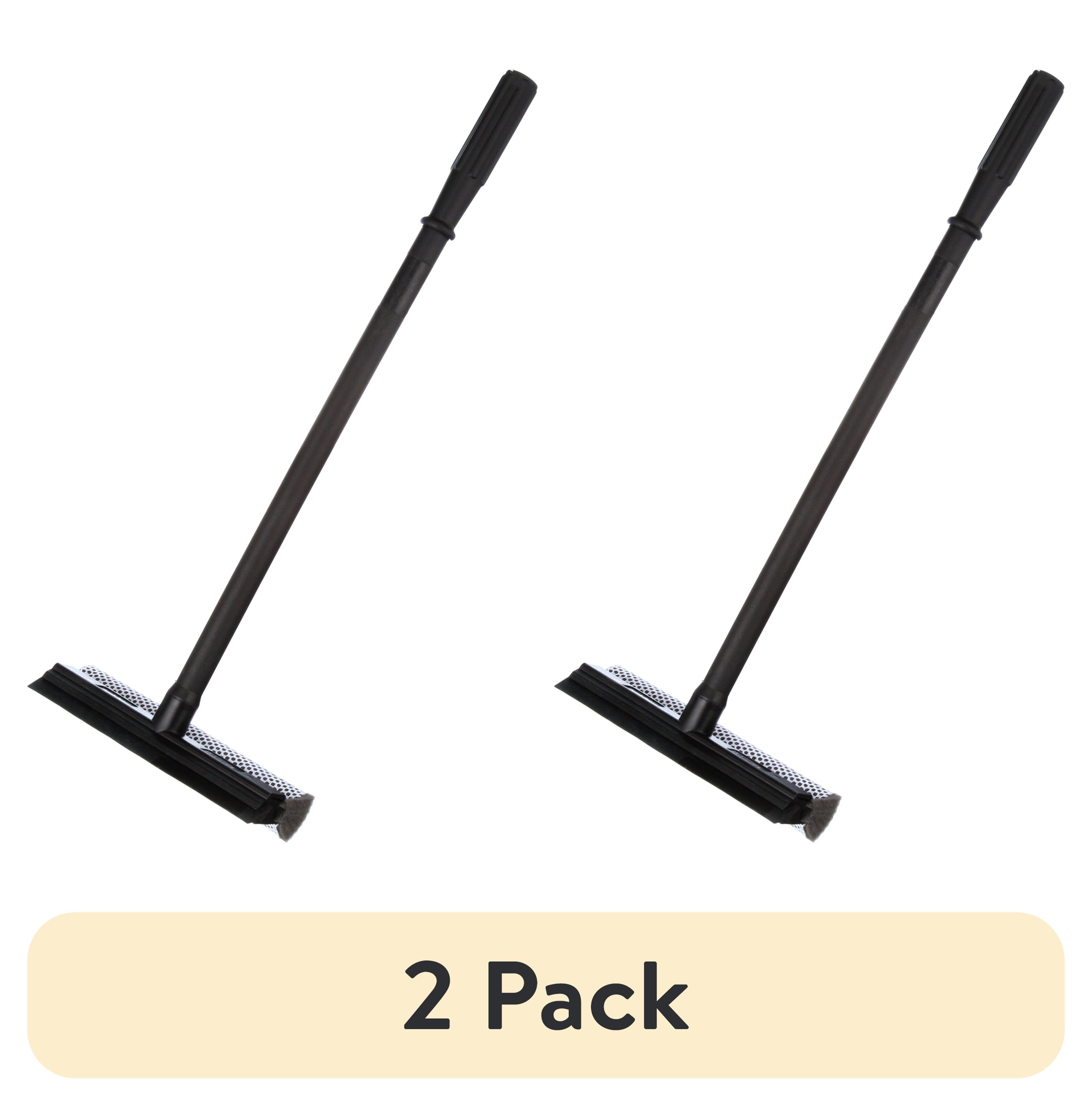 (2 pack) Ignition 8" Windshield Squeegee with 20" Handle, Black for Windshield Cleaning