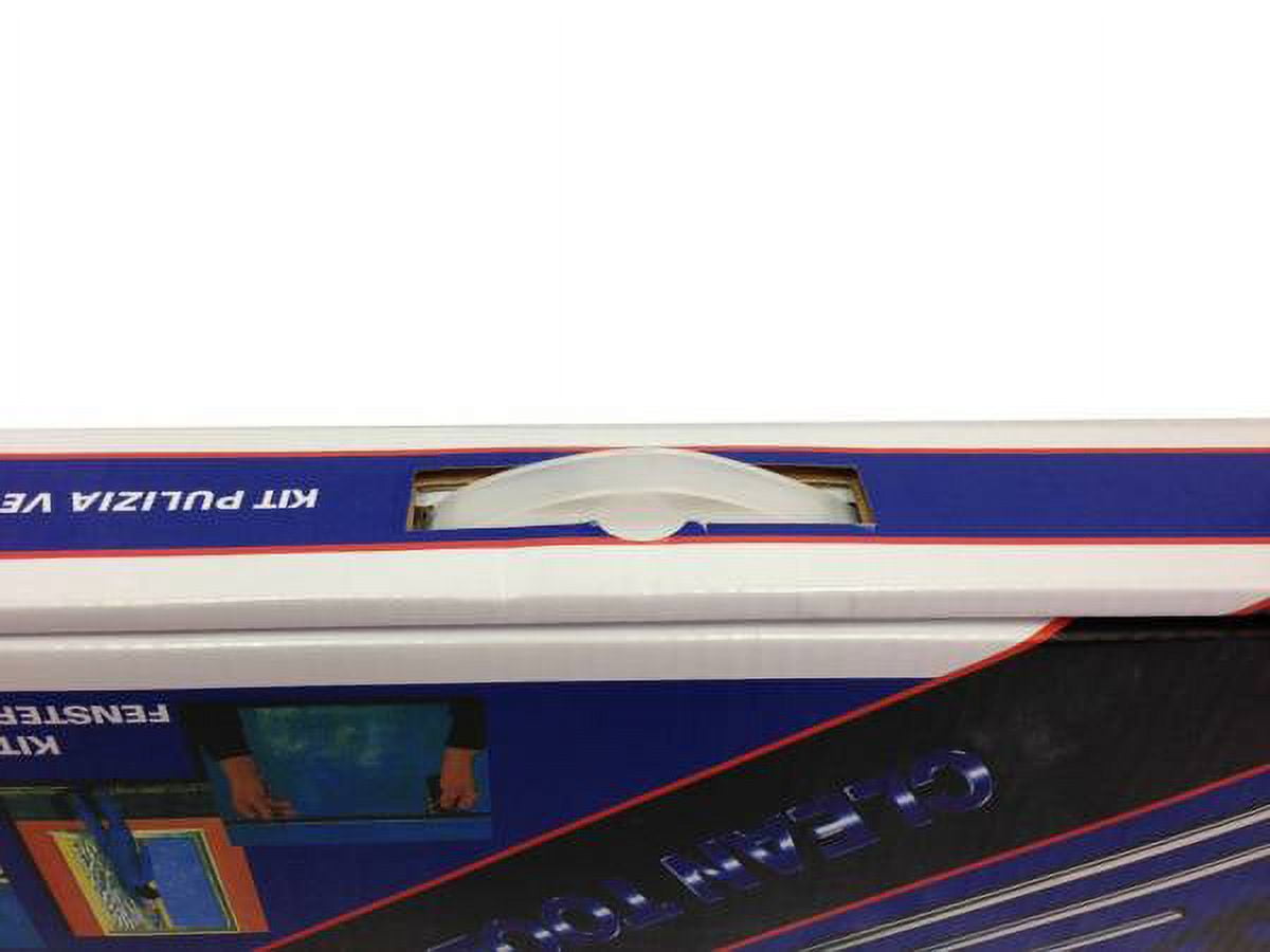 Janitorial Window Cleaning Tool Kit Squeegee with 3" Blade Extendable Handle, 18 Pieces