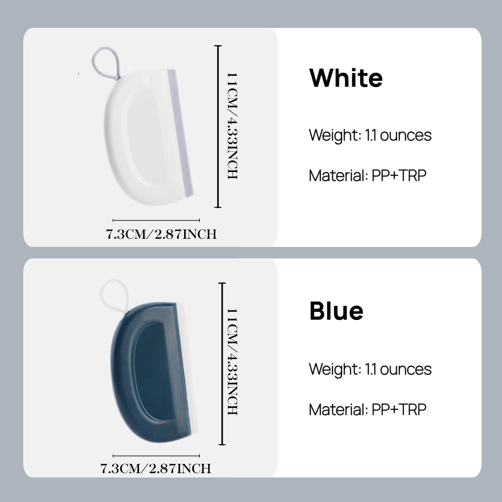 for Glass Doors, Small for Glass Door Mini Silicone for Window Cleaner Tool Bathroom s for Car Window Cleaning 1 Pack... - Image 2