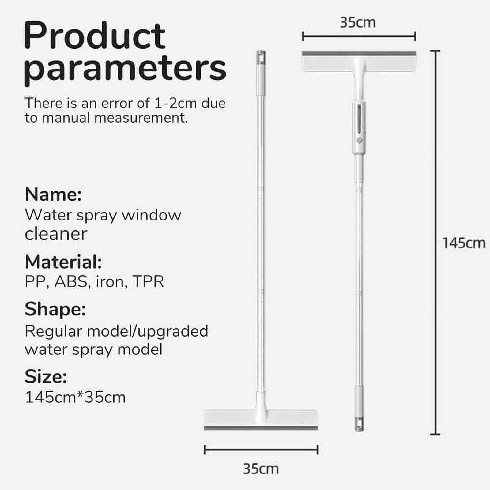 Window Cleaning Kit,Extension Pole Window Washing Equipment with Bendable Head for Car Glass Indoor Outdoor High Windows