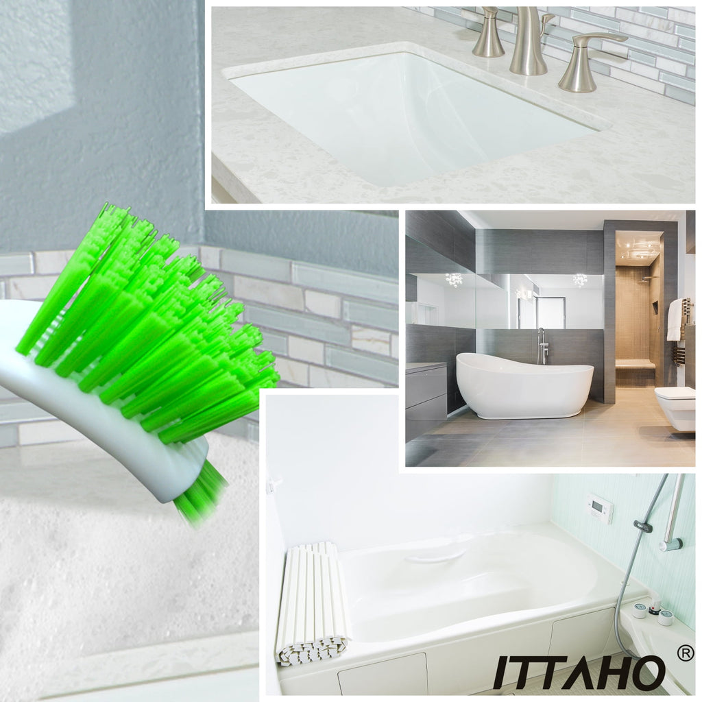 Brush with Handle, Kitchen ber Set for Cleaning, Double Sided Bristles - 3 Pack - Image 6