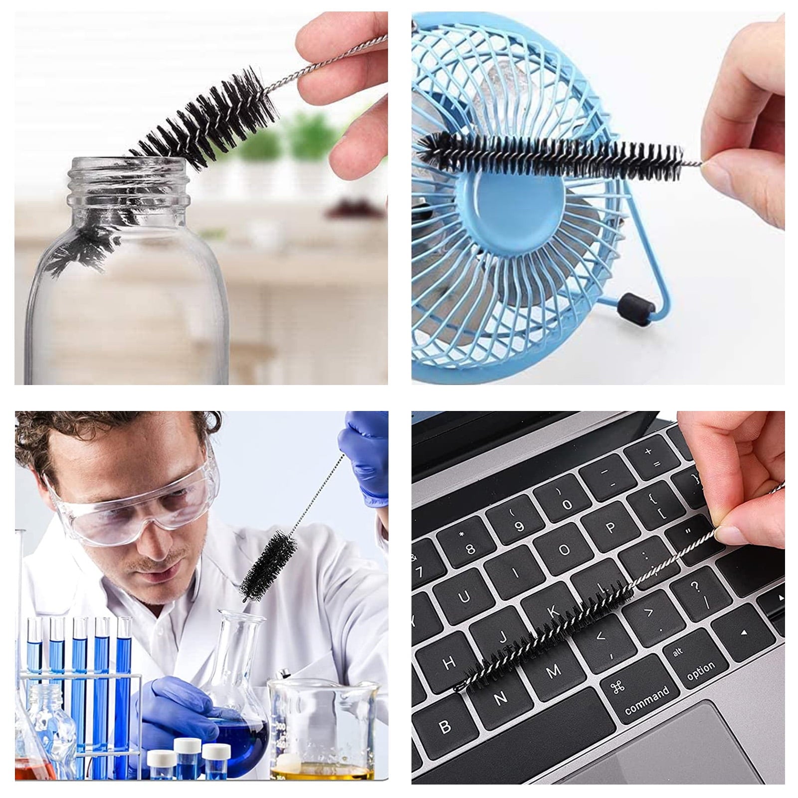 10pcs Cleaner Brush Kit, 8.2inch Long Cleaners, Nylon Pipe Tube Cleaning Brush, Brush Variety Pack, Tube Brushes Pipe... - Image 6