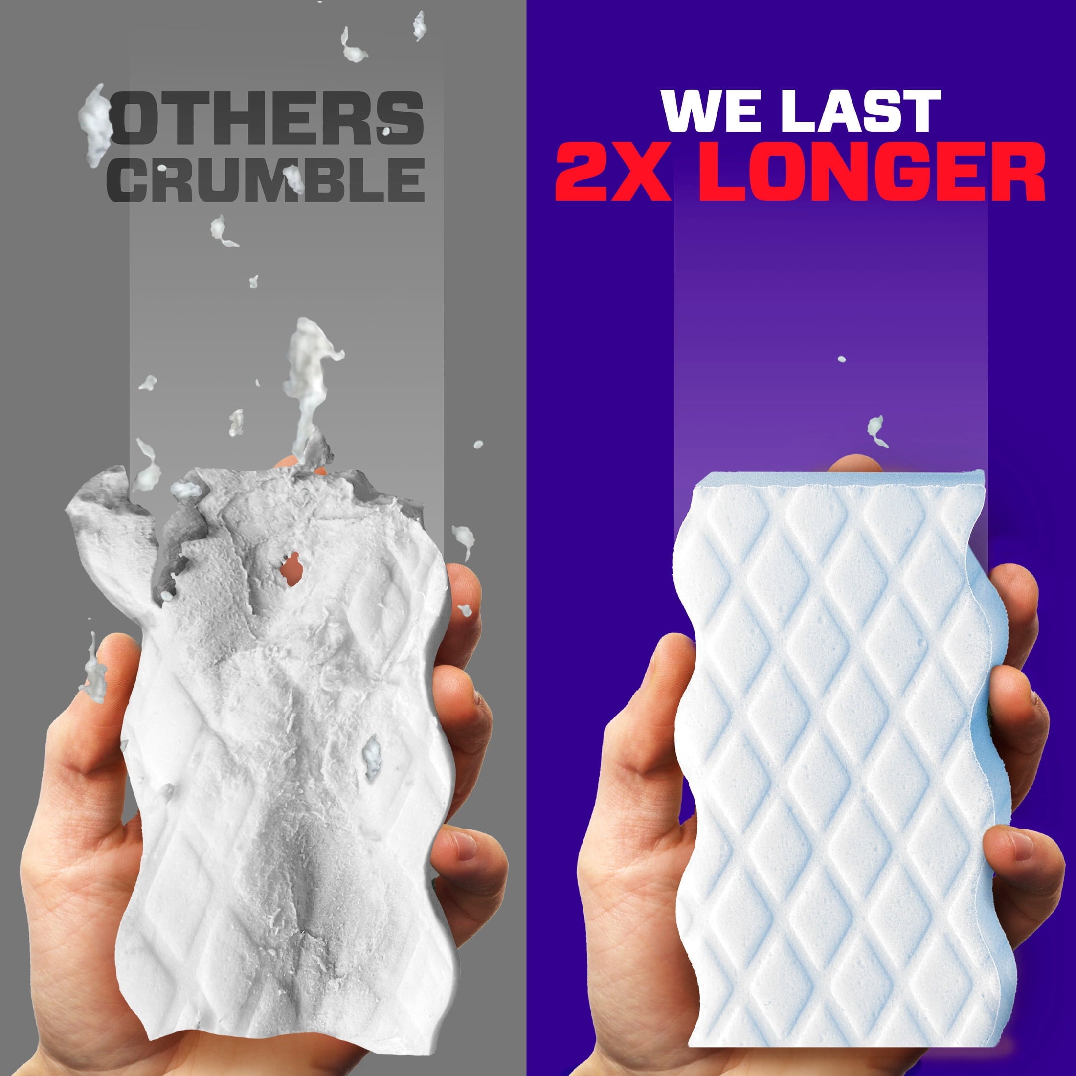 Eraser Sponge, Cleaner, Whole Home Extra Durable, 5ct