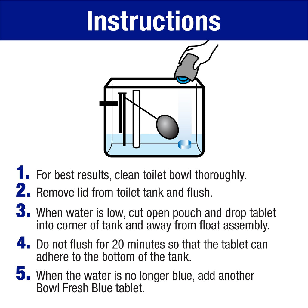 (10 pack) Bowl Fresh Automatic Toilet Bowl Cleaner and Freshener with Borax, 2 Pack