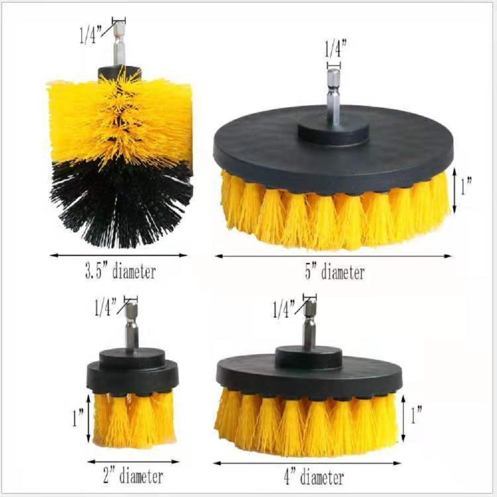 brush Scrubber Bathroom Cleaning Kit, with Pad Sponge and Extend Attachment, 12 Pieces Brush Attachment Set, for Clea... - Image 3