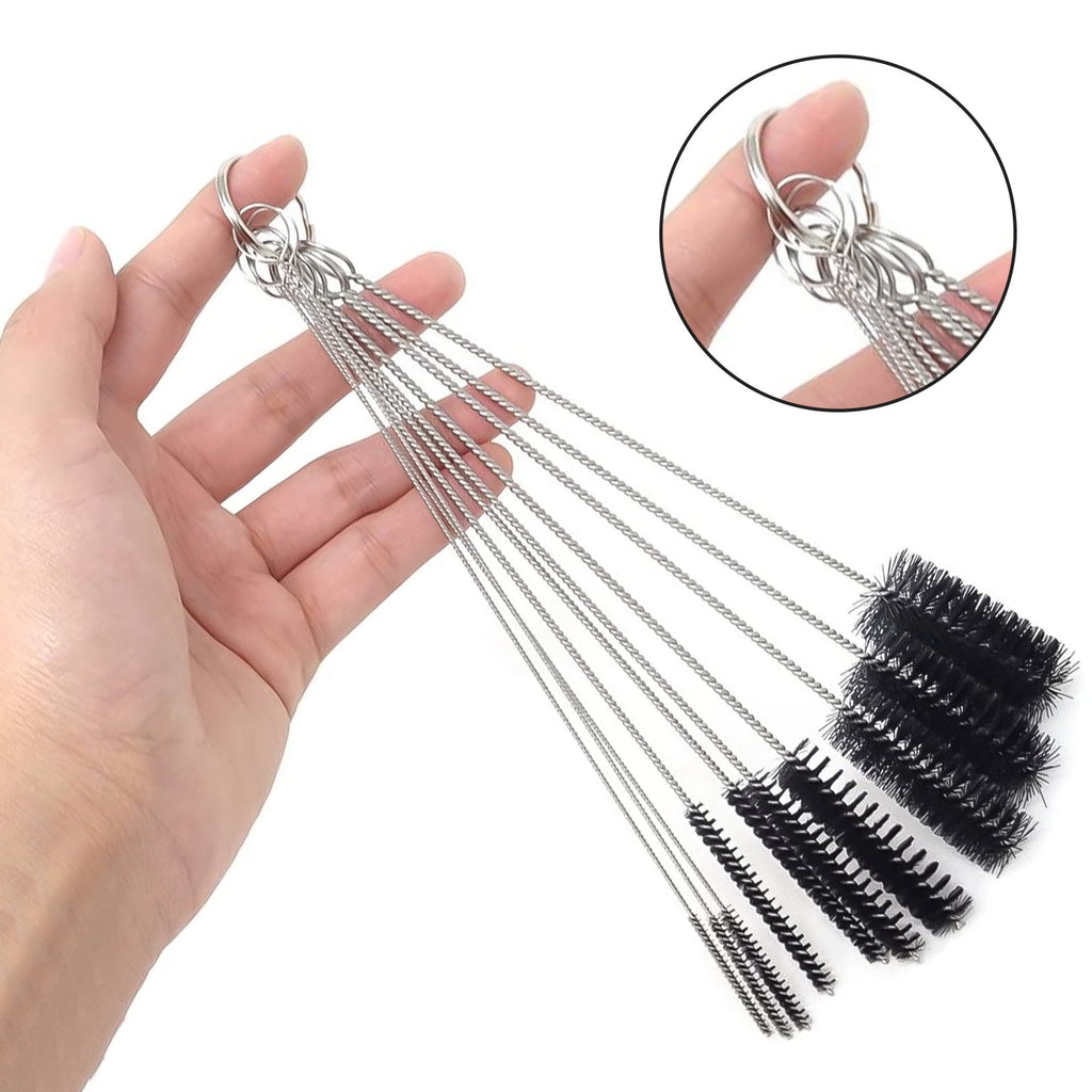 10pcs Cleaner Brush Kit, 8.2inch Long Cleaners, Nylon Pipe Tube Cleaning Brush, Brush Variety Pack, Tube Brushes Pipe... - Image 4