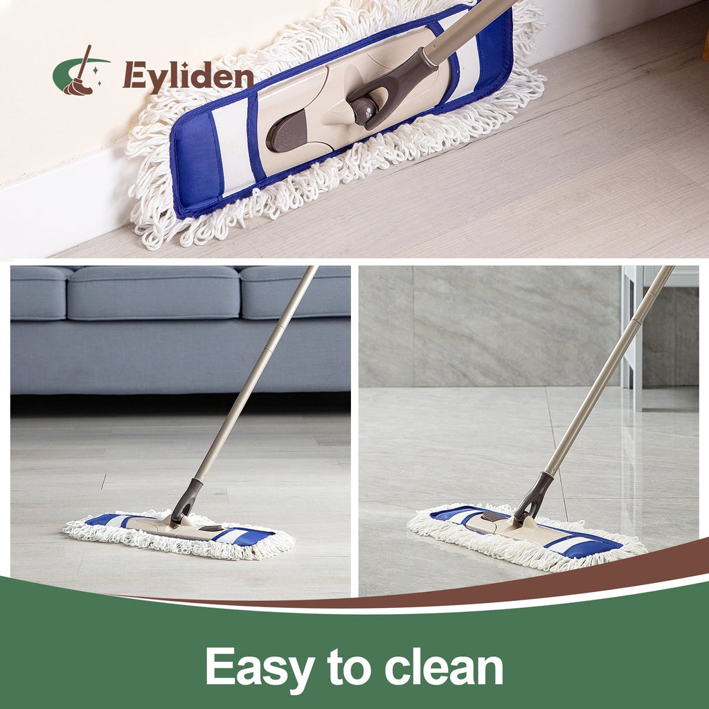 Mops for Hardwood Floors Wet & Dry Cleaning, Sweeper with Total 2 Mop Pads - Image 2