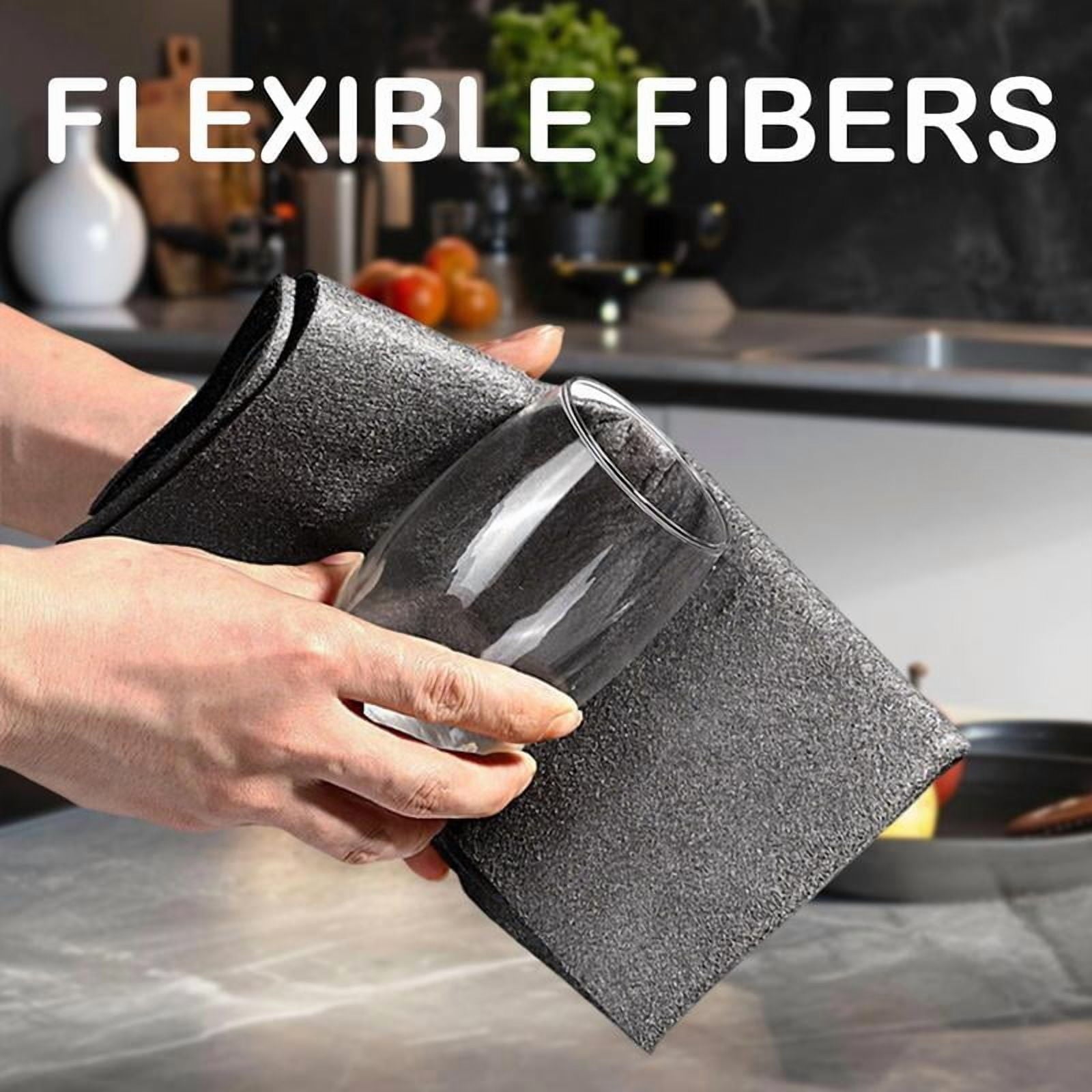 10 Cleaning Cloth, Reuseable Thickened Streak Free Cleaning Wipes, Microfiber Cleaning Cloths for Windows Glass Car - Image 4