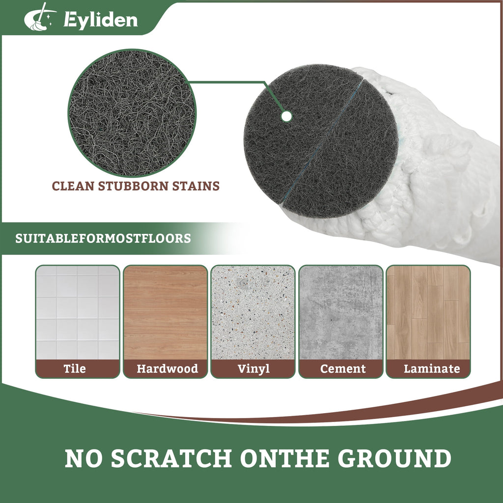 for Floor Cleaning Wet Dry ping Easy to Use with Extra 2 Washable Replacement Heads Reusable Dust s Perfect Cleaner f... - Image 5