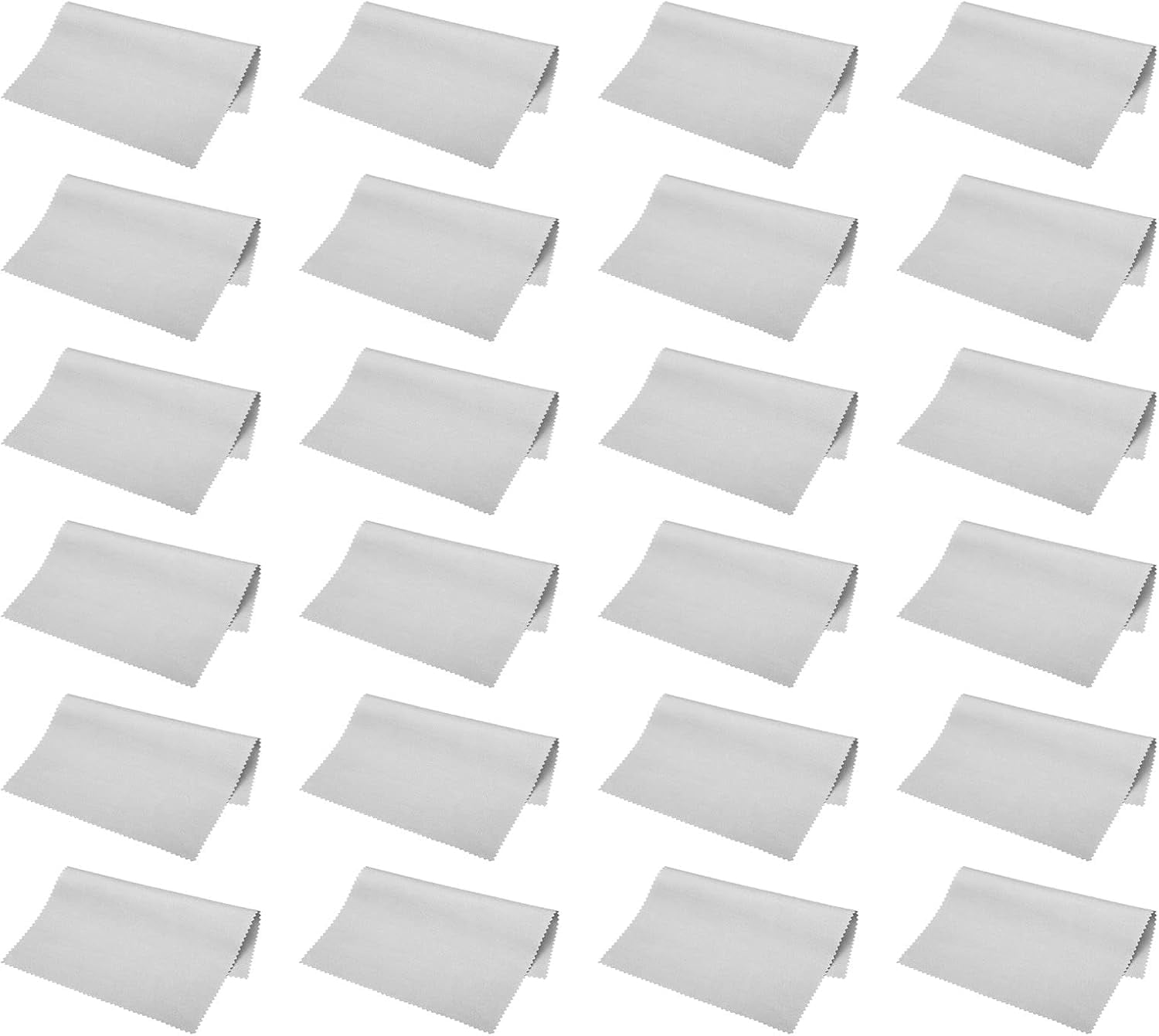 Cloth 7"x6", 24 Pcs Glasses Cloth Soft Suede Wipe Screen Cloth for Camera Lens es Screens in Individual Vinyl Pouch, ...