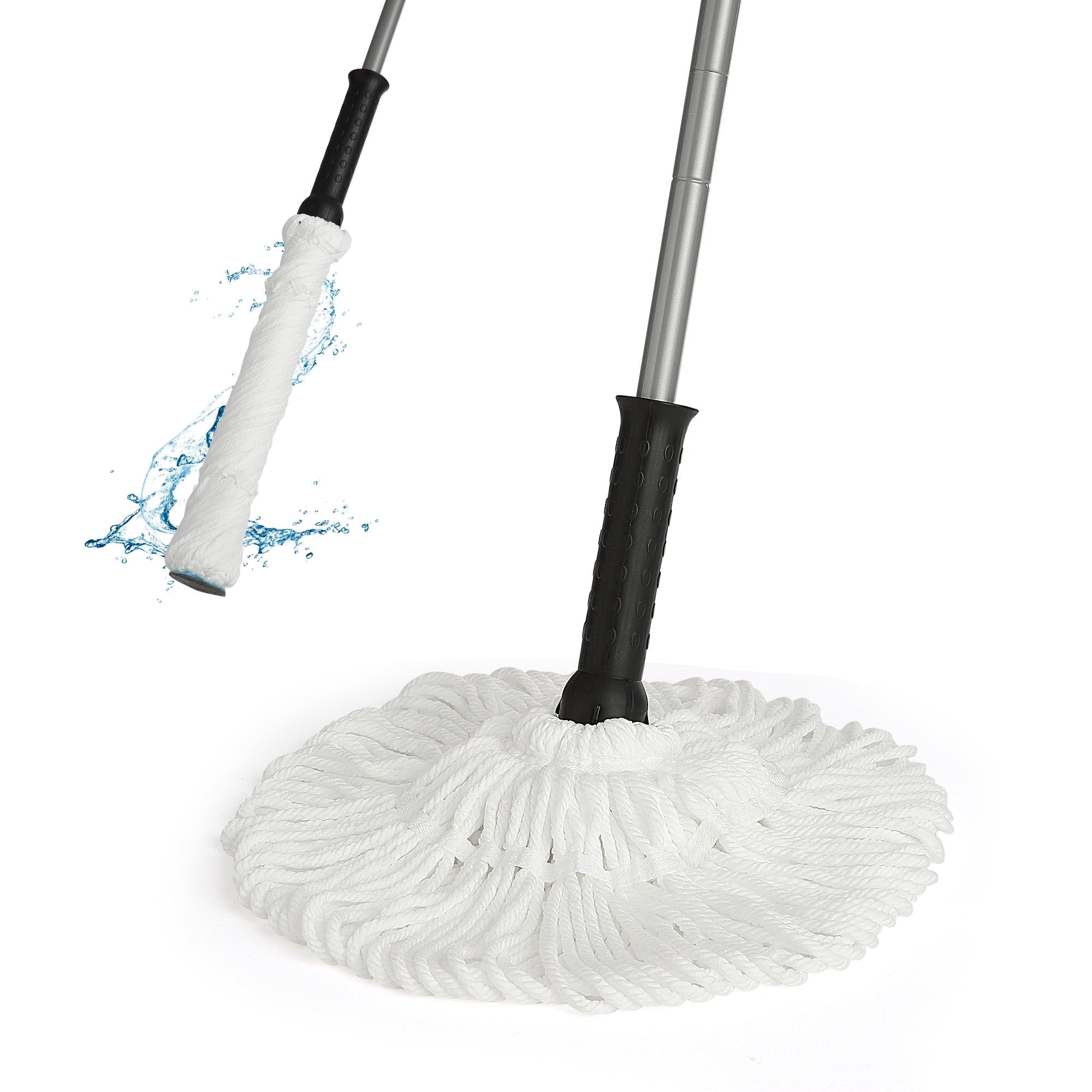 for Floor Cleaning Wet Dry ping Easy to Use with Extra 2 Washable Replacement Heads Reusable Dust s Perfect Cleaner f...