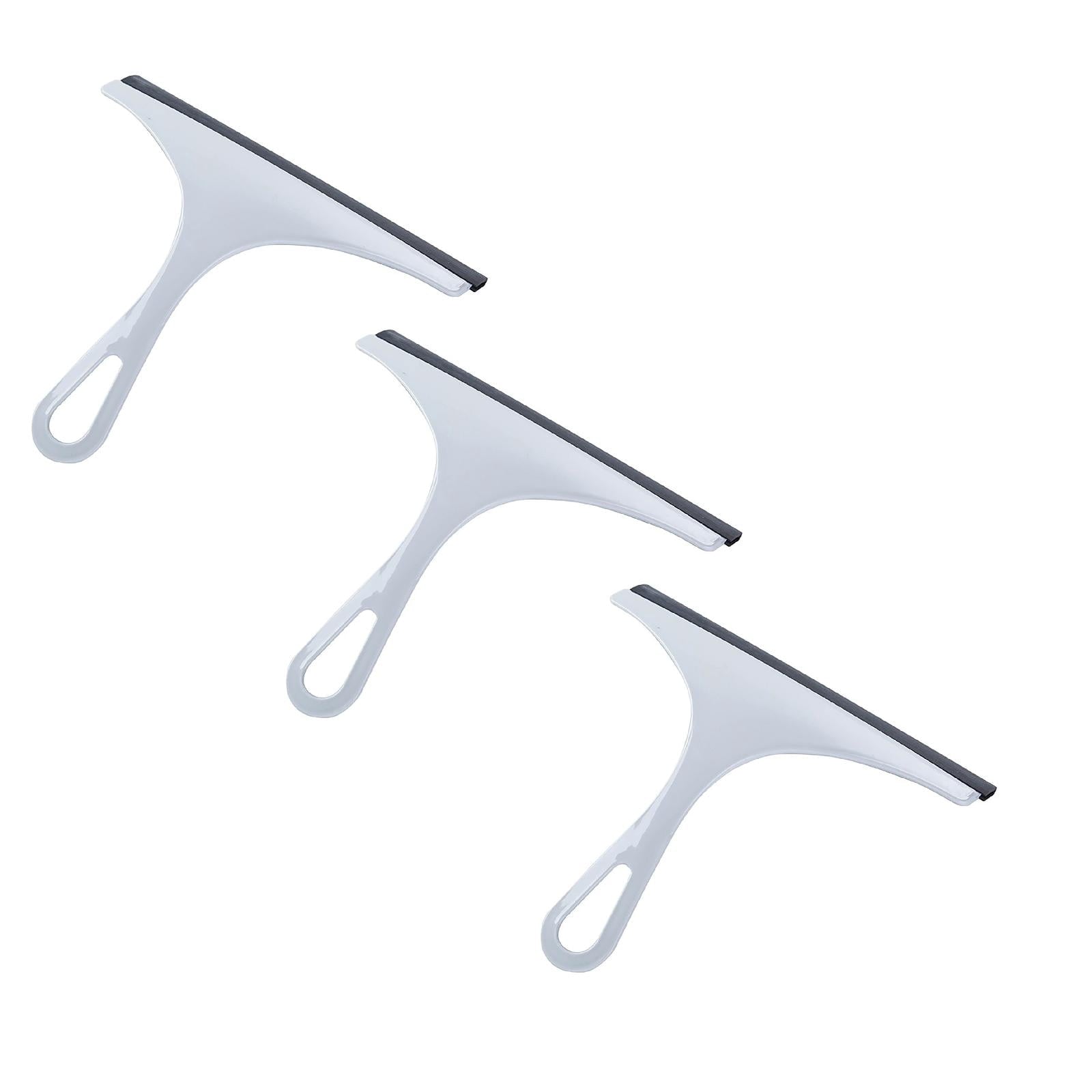 1 PCS Squeegee, Shower Glass Rubber Squeegees, 22 x 19cm Window Glass Cleaner Scraper for Bathroom Mirror Glass Window Floor,Blue