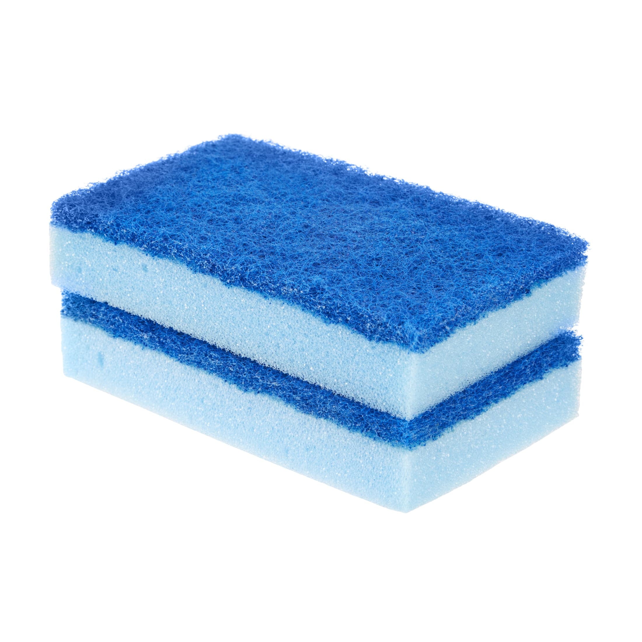 (3 pack) Foam Sponge, Non-Scratch, Blue, 2-Pack