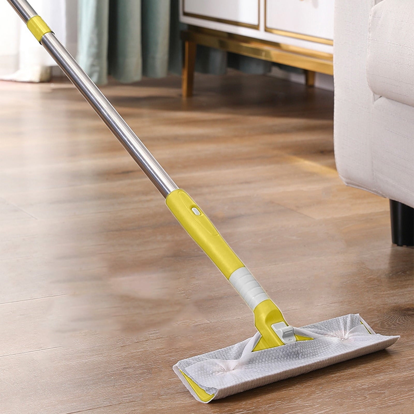 Telescopic Window Cleaning Squeegee with Detachable Head | Adjustable Extension Pole for High Windows | Stainless Steel Glass Scraper &amp; Wiper Tool (1-Piece Set)