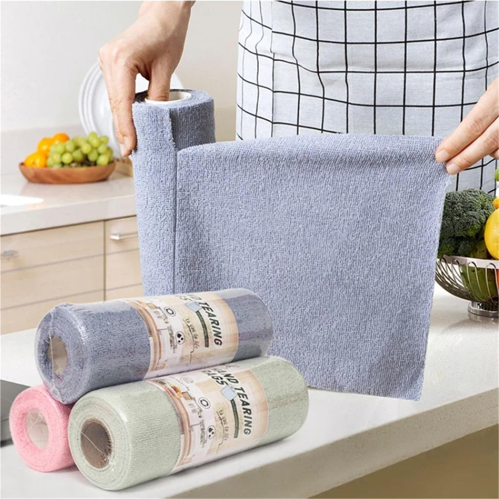 Cloths - Tear-Off Style, Ideal for Wiping Kitchen Utensils, Household , and Towel Replacement (50-Count) - Image 4