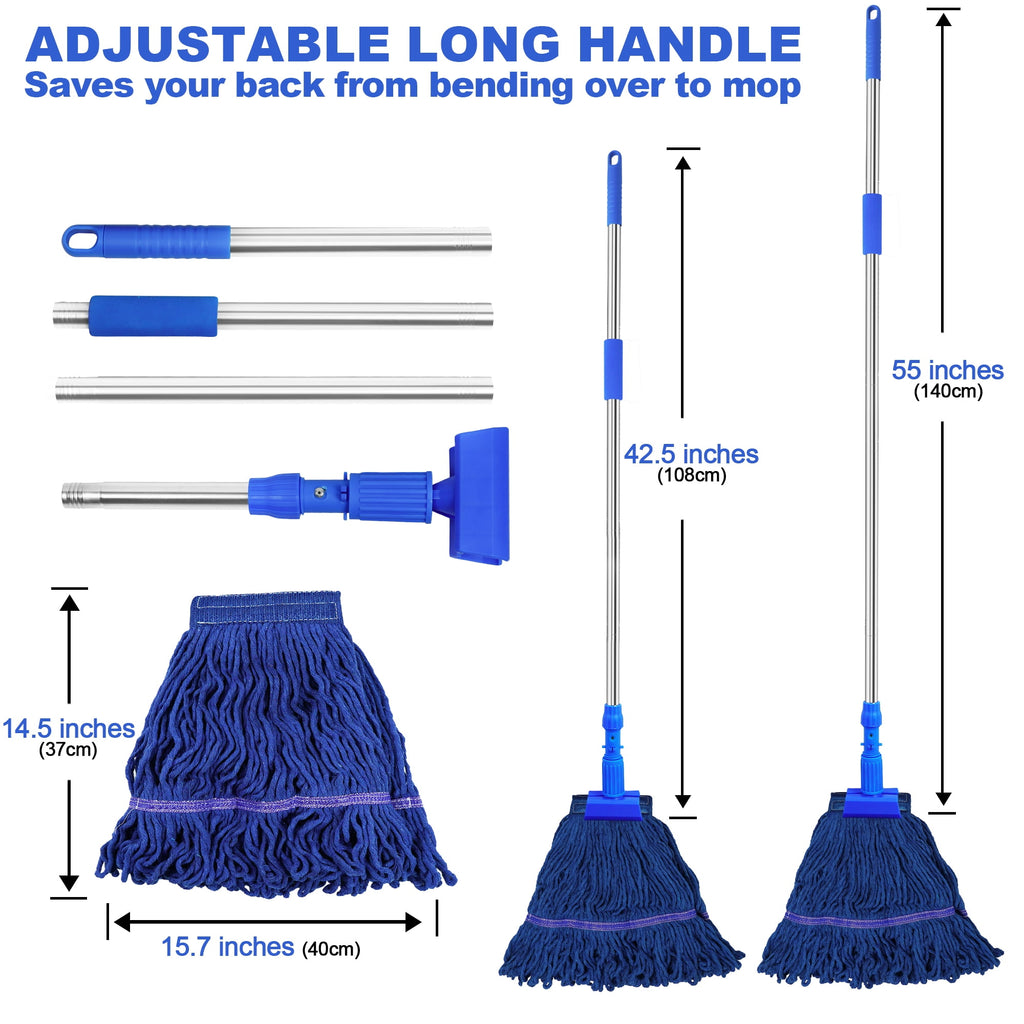 Heavy Duty String Wet Mop Cotton Mop Commercial - Image 4