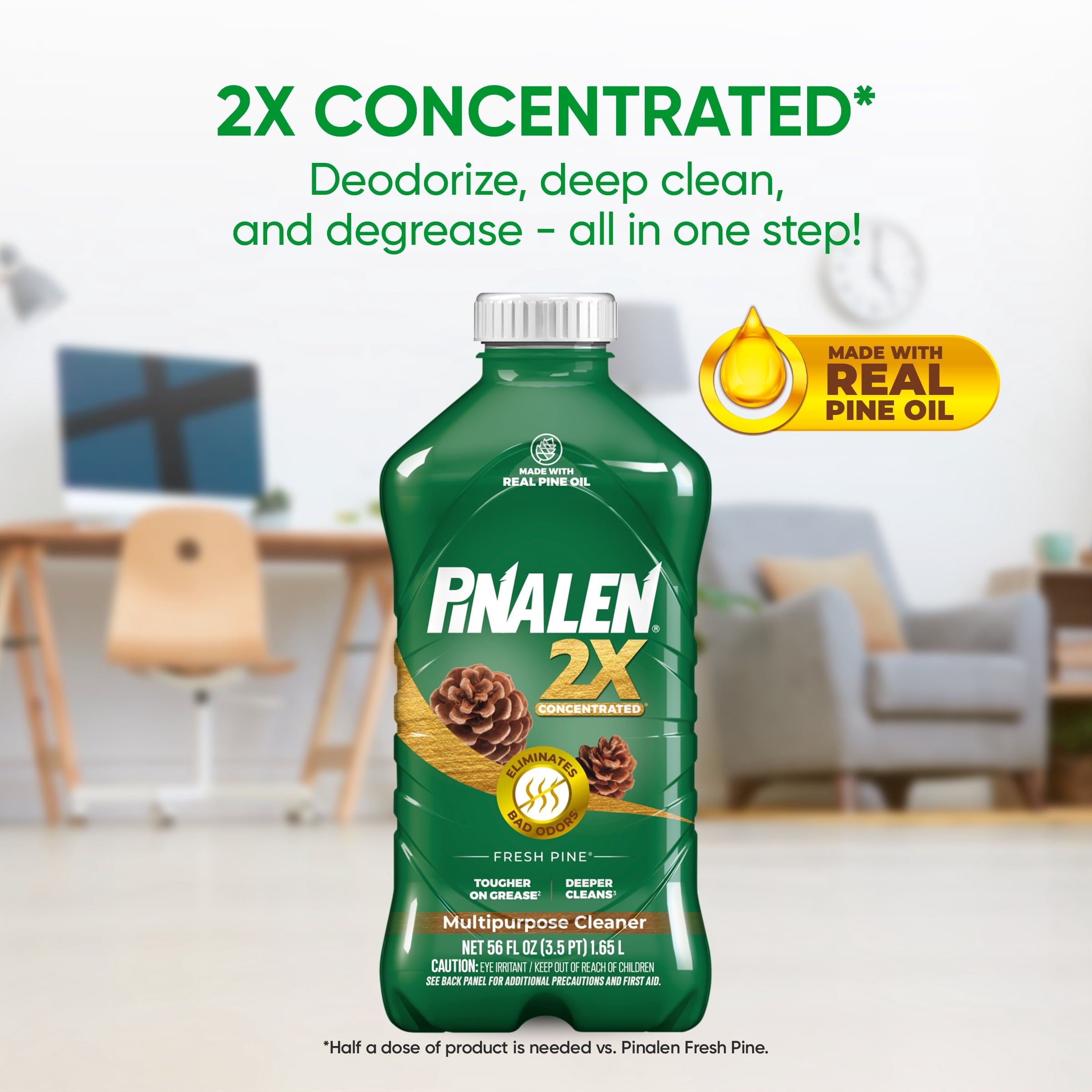 2X Multipurpose Cleaner - Fresh Pine Scent (56 fl oz)