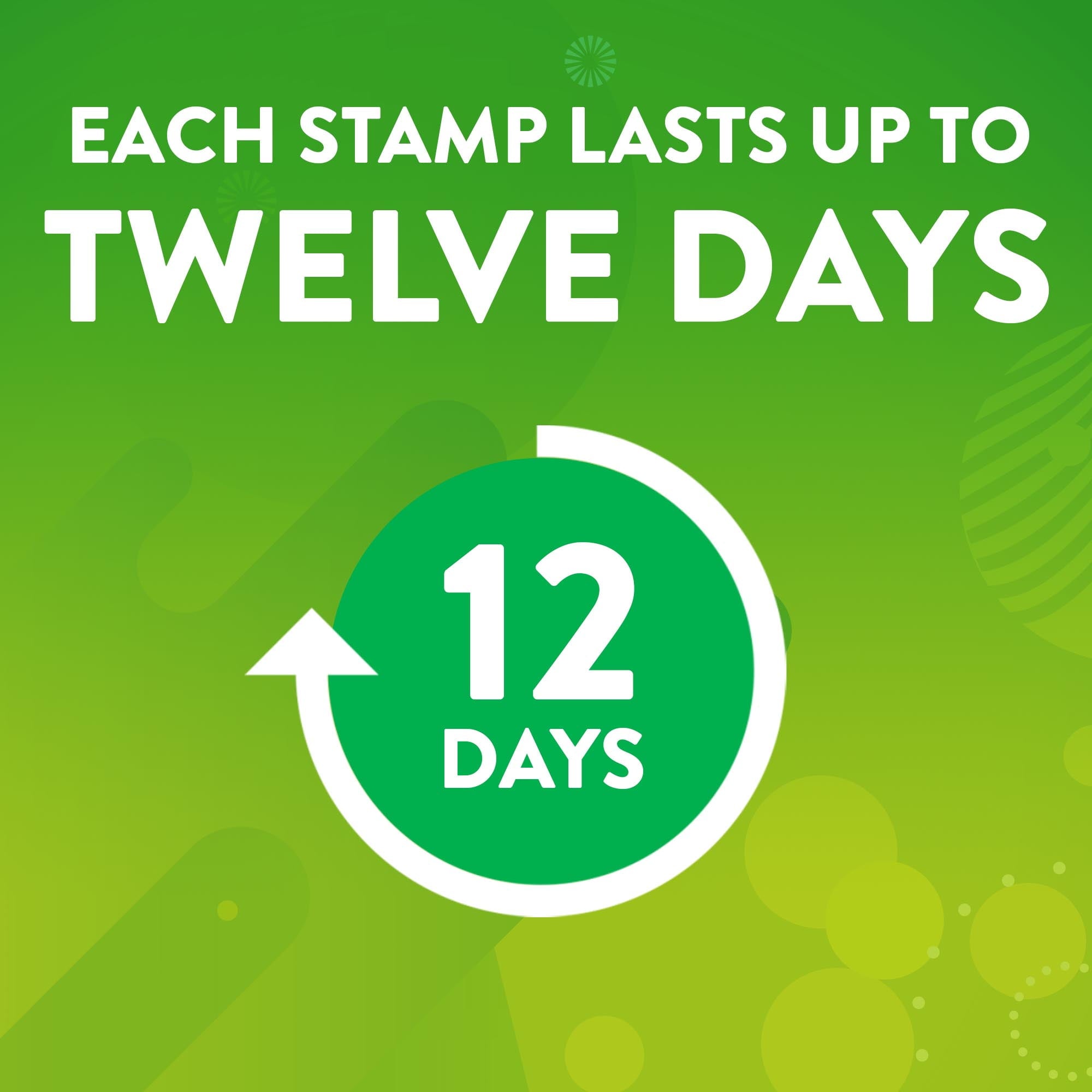 (6 pack) Fresh Gel Toilet Cleaning Stamp, Floral Fusion, Dispenser with 6 Gel Stamps, 1.34 oz